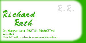 richard rath business card
